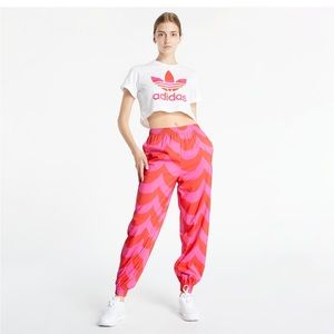 adidas Pink and Red Track Pants